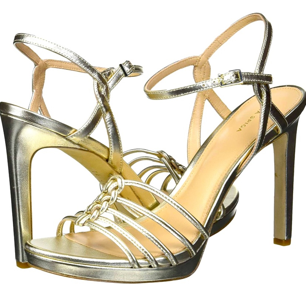 VIA SPIGA V-Malka Dress Sandal Heeled Size 8